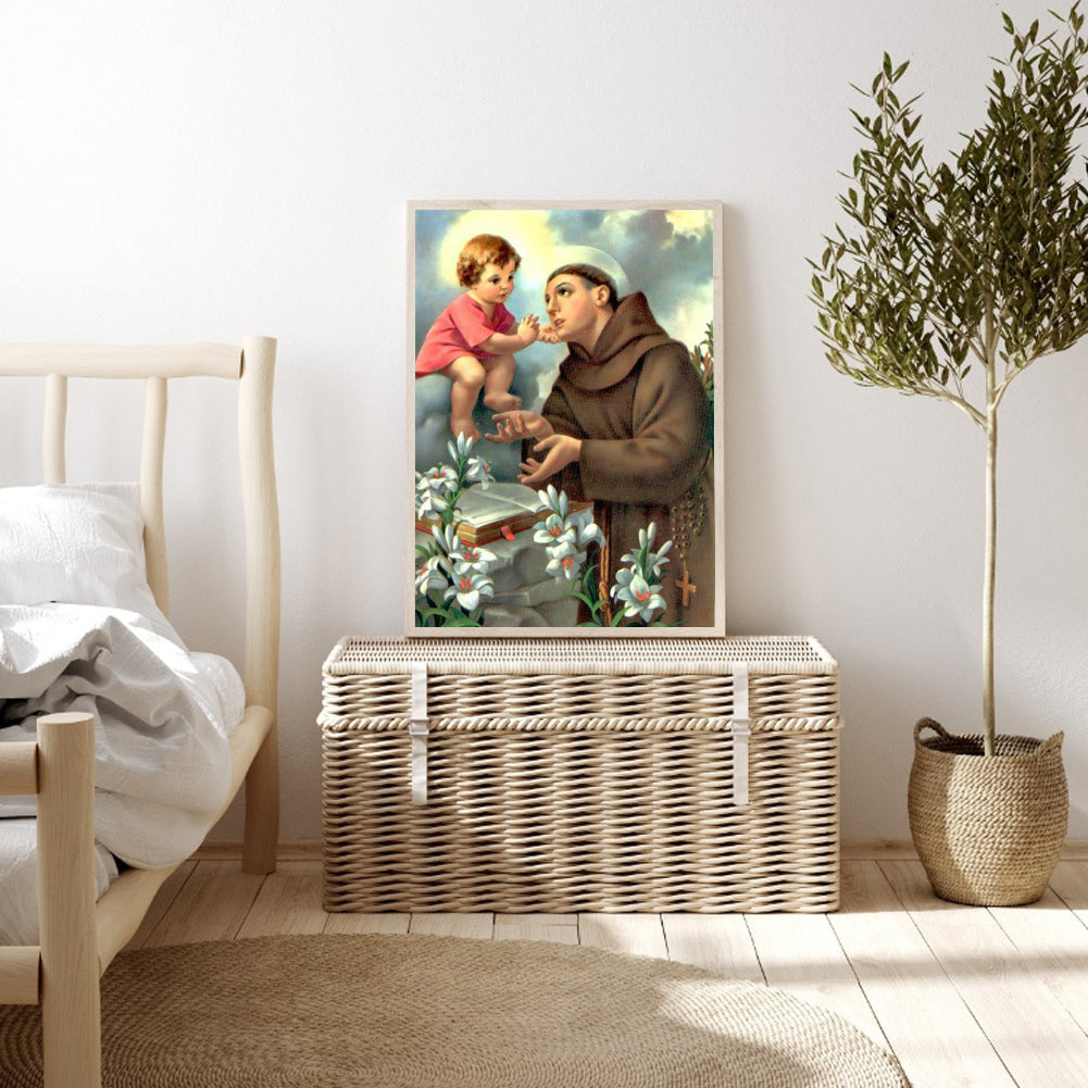 Saint Anthony Of Padua - Full Round Drill Diamond Painting 40*50CM