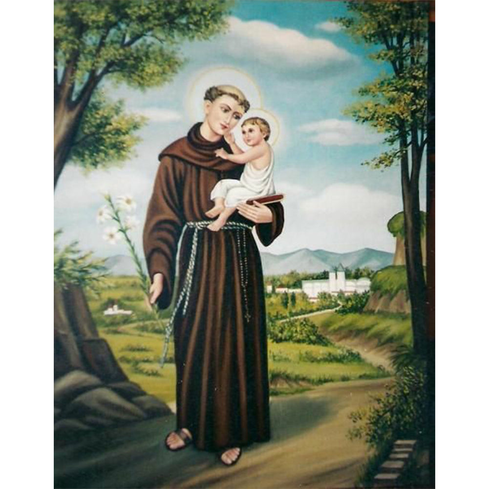 Saint Anthony Of Padua - Full Round Drill Diamond Painting 40*50CM