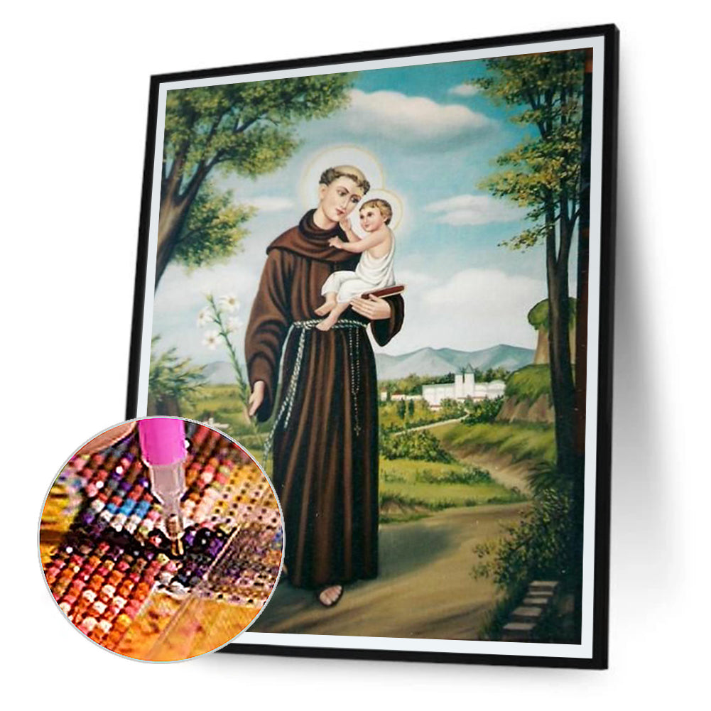 Saint Anthony Of Padua - Full Round Drill Diamond Painting 40*50CM