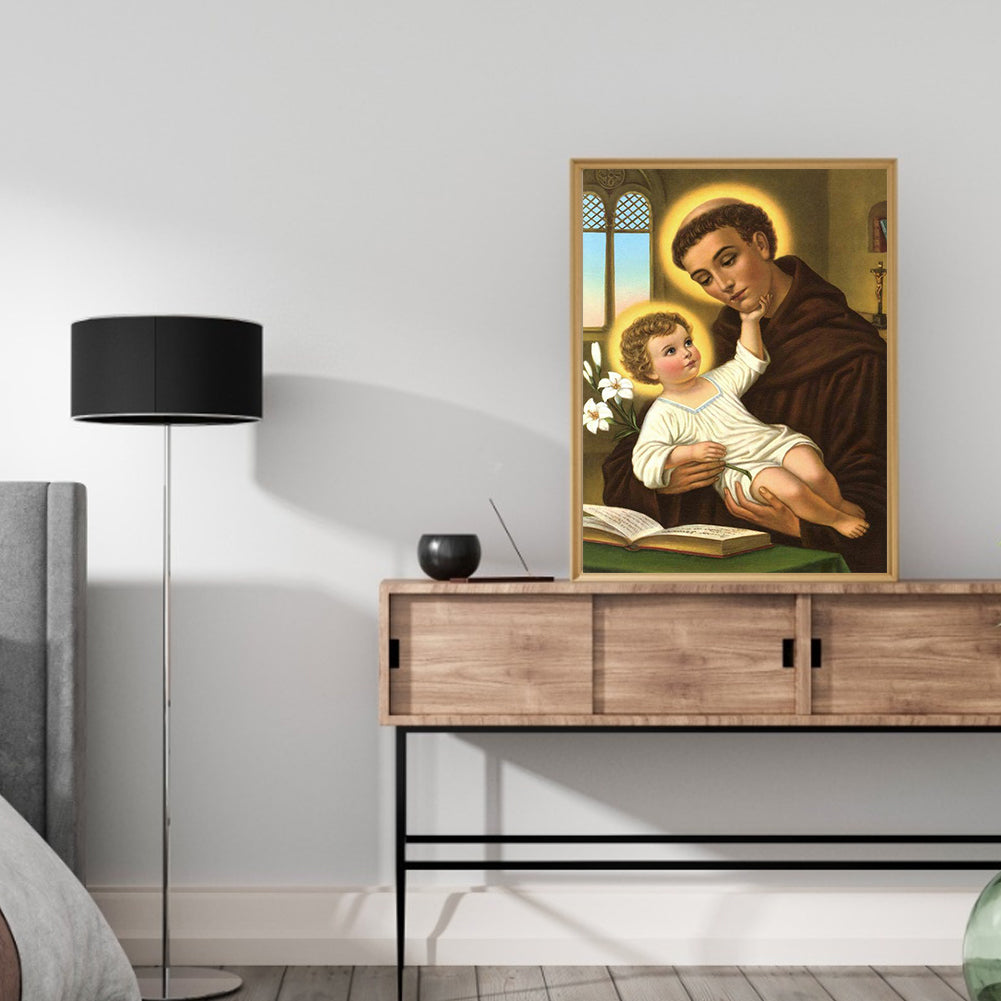 Saint Anthony Of Padua - Full Round Drill Diamond Painting 40*50CM