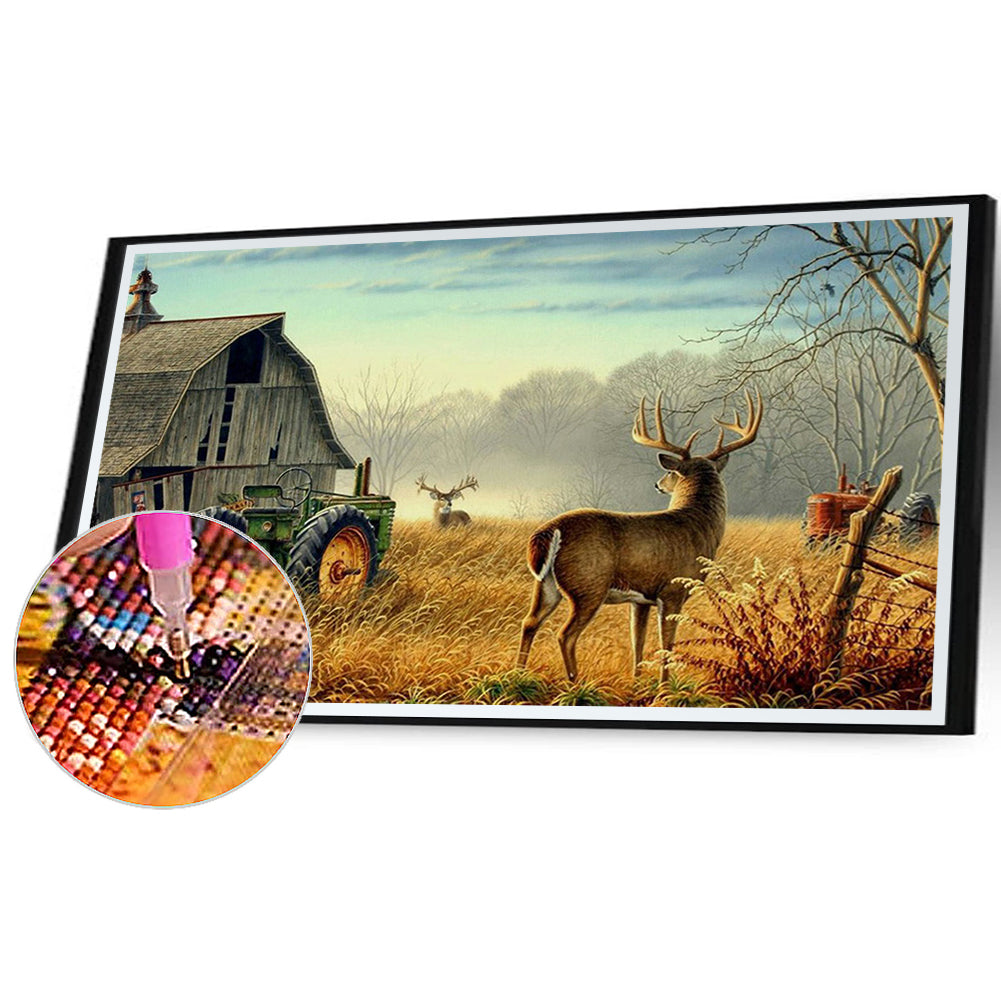 Antelope Farm - Full Square Drill Diamond Painting 80*40CM