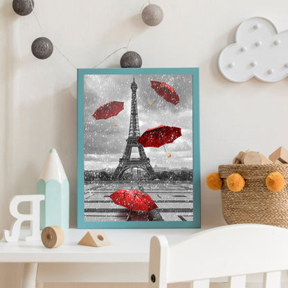 Eiffel Tower - Full Round Drill Diamond Painting 30*40CM
