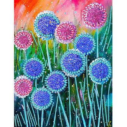 Dandelion - Special Shaped Drill Diamond Painting 30*40CM