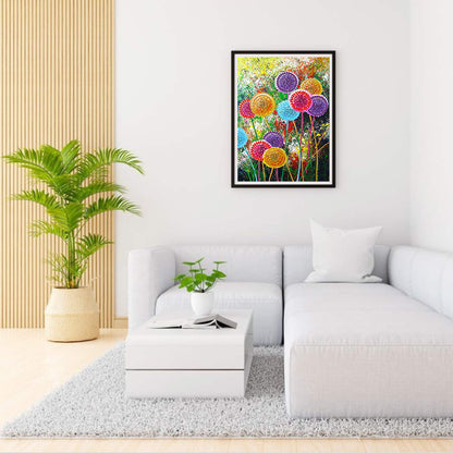 Dandelion - Special Shaped Drill Diamond Painting 30*40CM