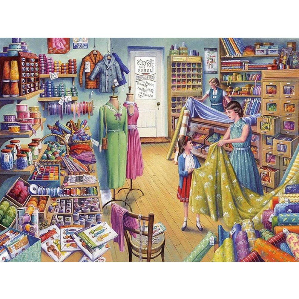 Tailor Shop - Full Square Drill Diamond Painting 50*40CM