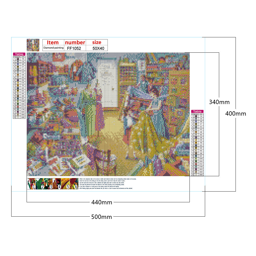 Tailor Shop - Full Square Drill Diamond Painting 50*40CM
