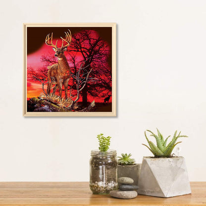 Deer In The Woods - Full Square Drill Diamond Painting 30*30CM