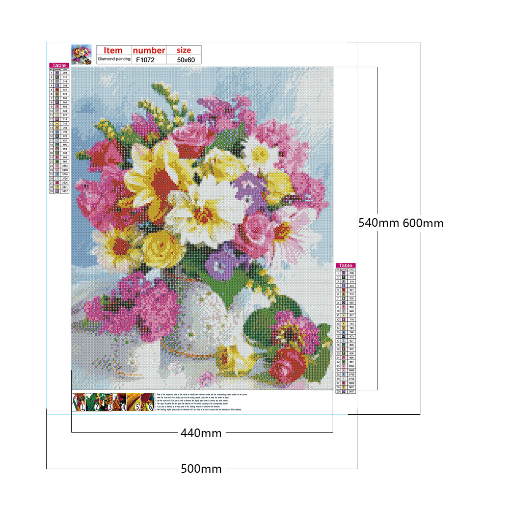 Vase - Full Square Drill Diamond Painting 50*60CM