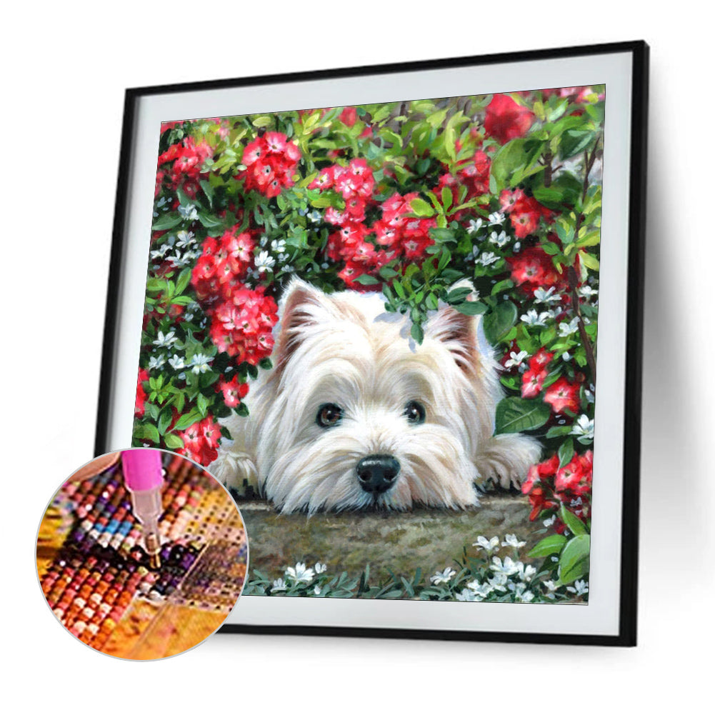 West Highland White Terrier - Full Round Drill Diamond Painting 40*40CM