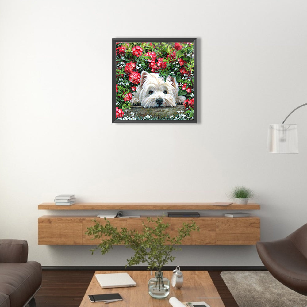 West Highland White Terrier - Full Round Drill Diamond Painting 40*40CM
