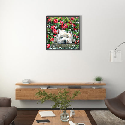 West Highland White Terrier - Full Round Drill Diamond Painting 40*40CM