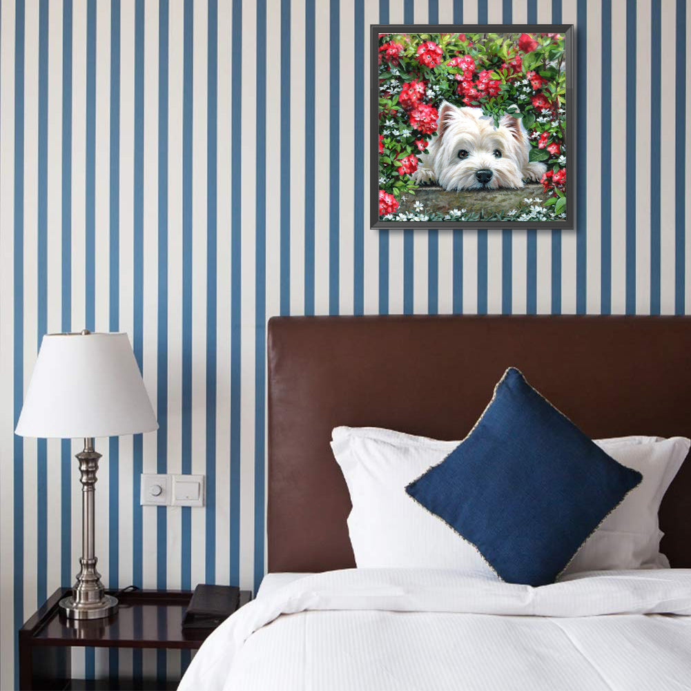 West Highland White Terrier - Full Round Drill Diamond Painting 40*40CM