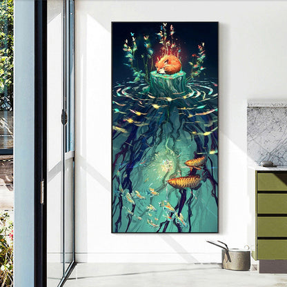 Clear Lake Water - Full Round Drill Diamond Painting 30*70CM