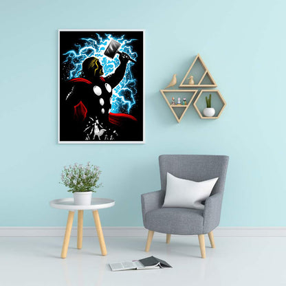 Thor Silhouette - Full Square Drill Diamond Painting 40*50CM