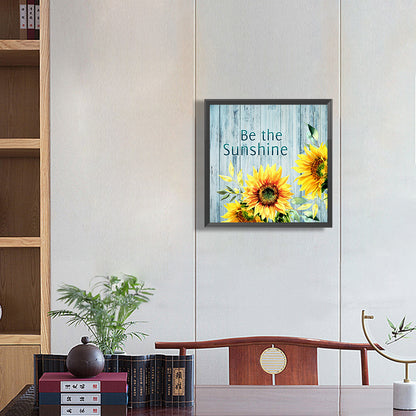 Retro Sunflower - Full Round Drill Diamond Painting 30*30CM