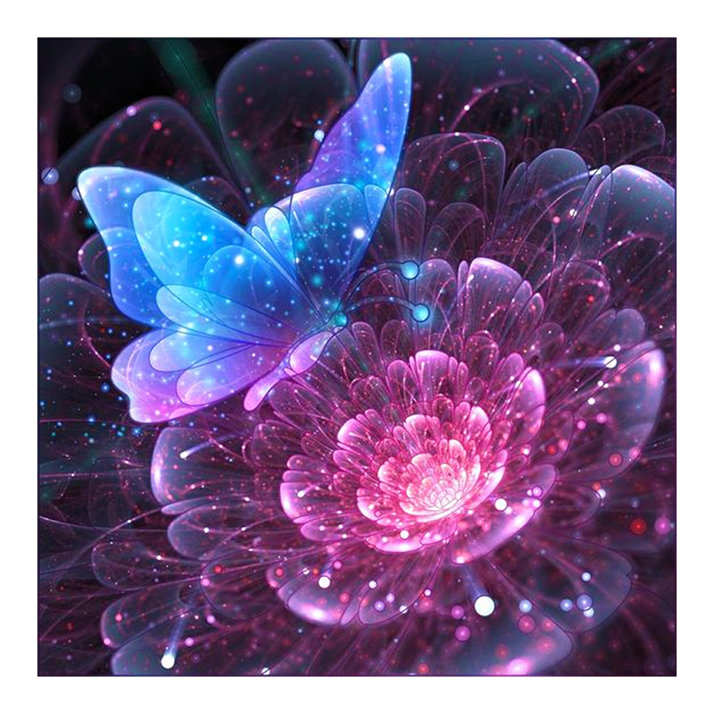 Butterflies - Full Round Drill Diamond Painting 30*30CM