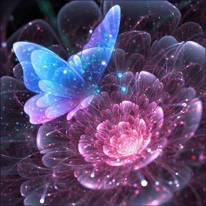 Butterflies - Full Round Drill Diamond Painting 30*30CM