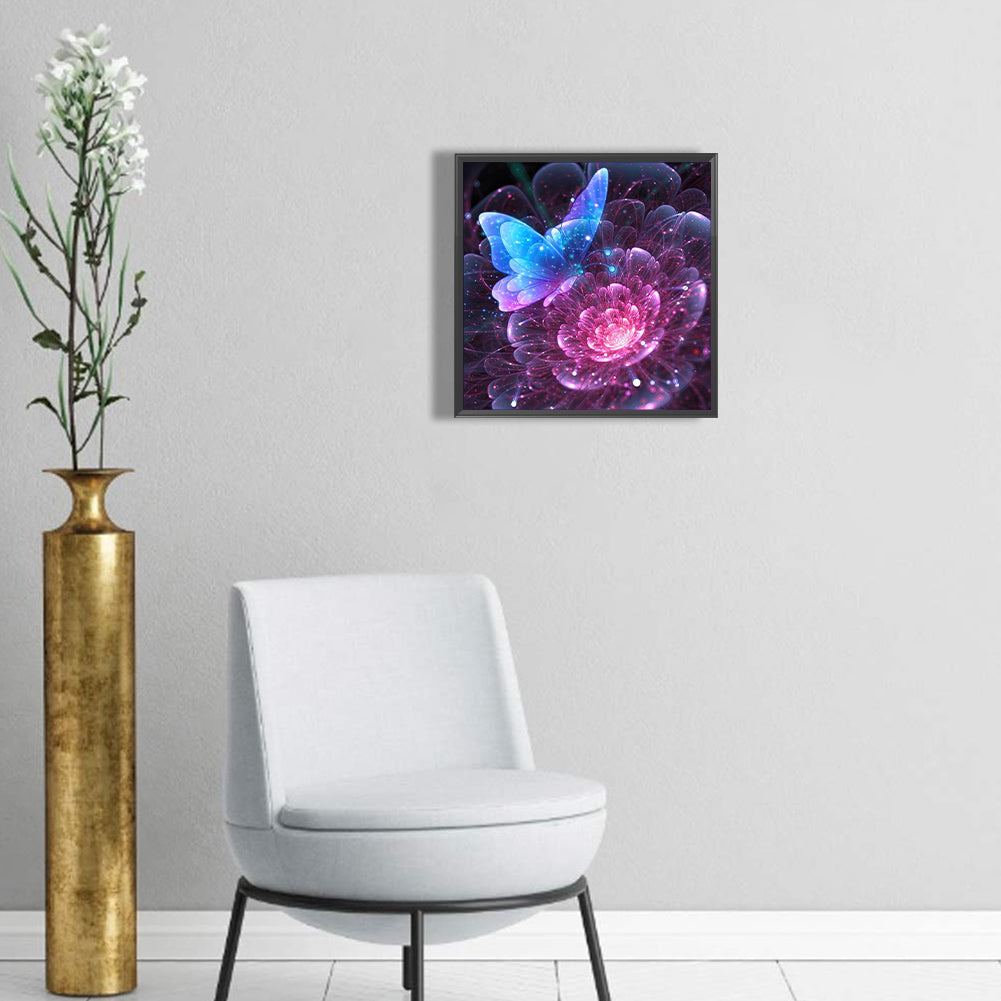 Butterflies - Full Round Drill Diamond Painting 30*30CM