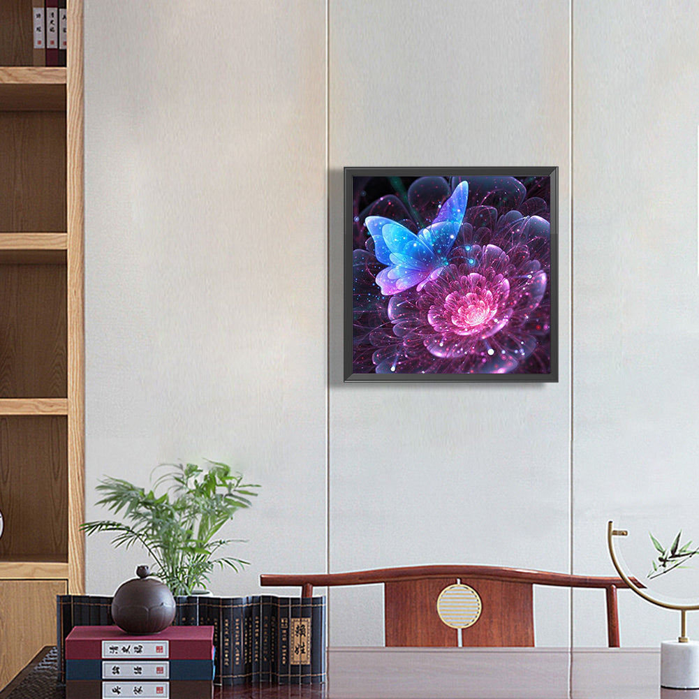Butterflies - Full Round Drill Diamond Painting 30*30CM