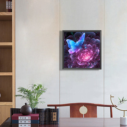 Butterflies - Full Round Drill Diamond Painting 30*30CM