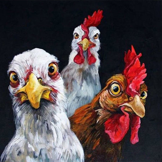 Rooster - Full Round Drill Diamond Painting 50*50CM