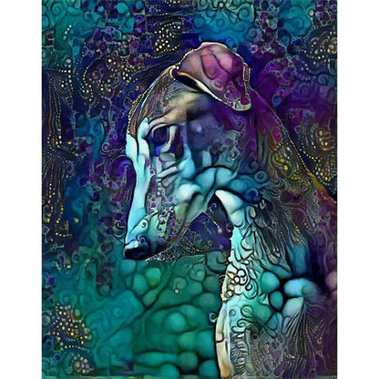 Metallic Hound - Full Round Drill Diamond Painting 40*50CM
