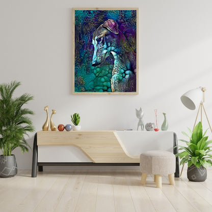 Metallic Hound - Full Round Drill Diamond Painting 40*50CM