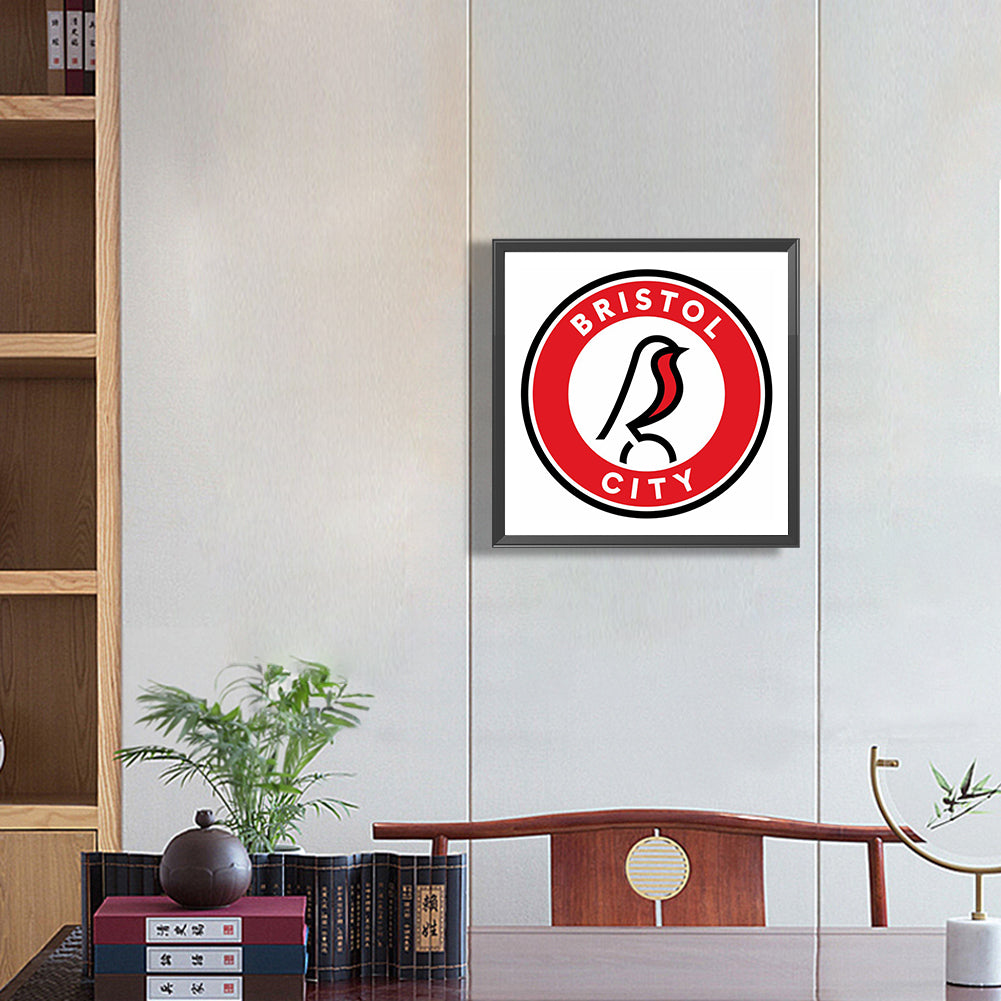 Bristol City Football Club - Full Round Drill Diamond Painting 30*30CM