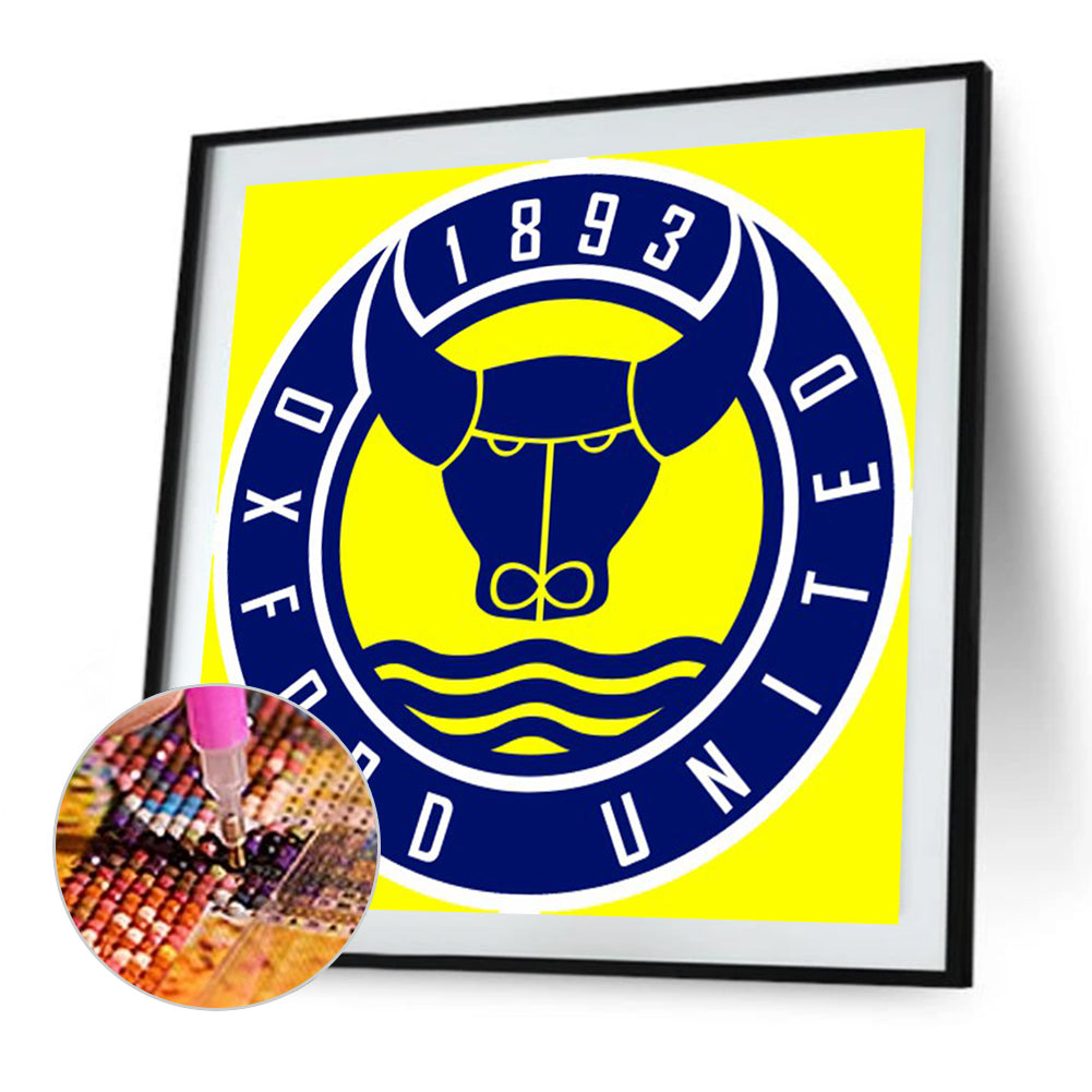Oxford United Football - Full Round Drill Diamond Painting 30*30CM