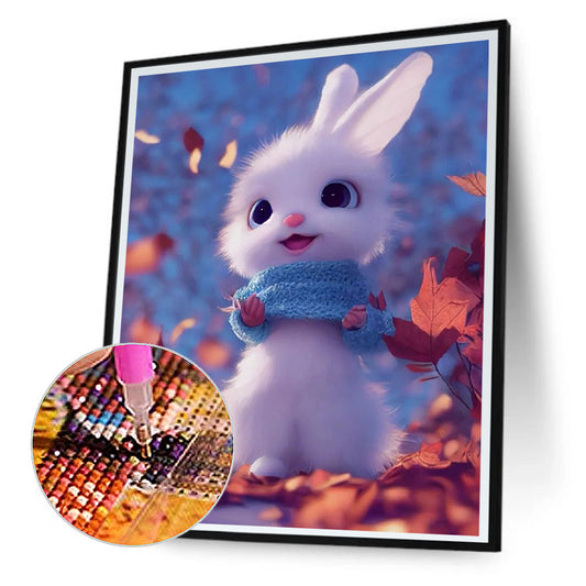 Cute Bunny - Full Round Drill Diamond Painting 30*40CM