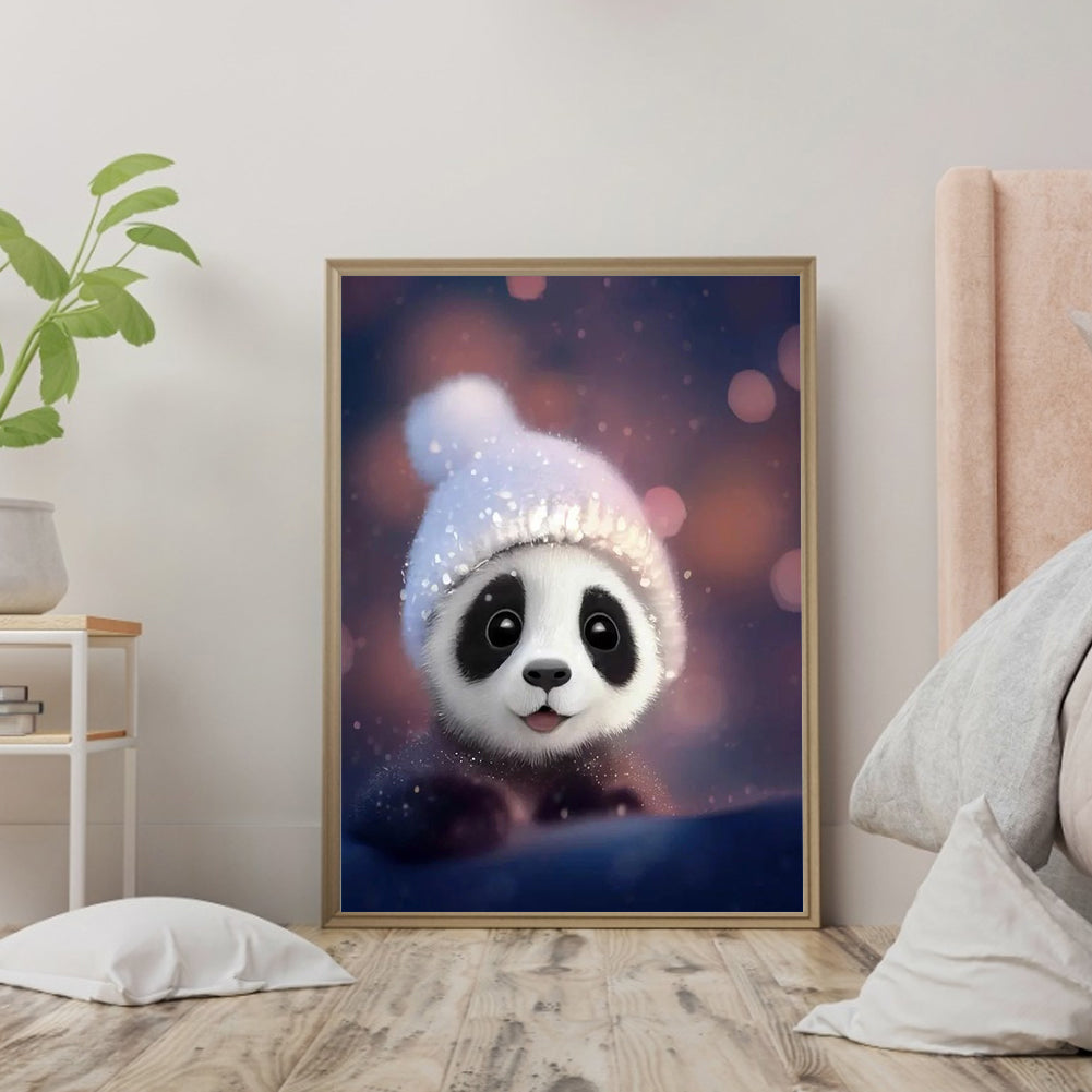 Cute Little Panda - Full Round Drill Diamond Painting 30*40CM