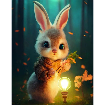 Cute Bunny - Full Round Drill Diamond Painting 30*40CM
