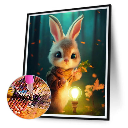 Cute Bunny - Full Round Drill Diamond Painting 30*40CM