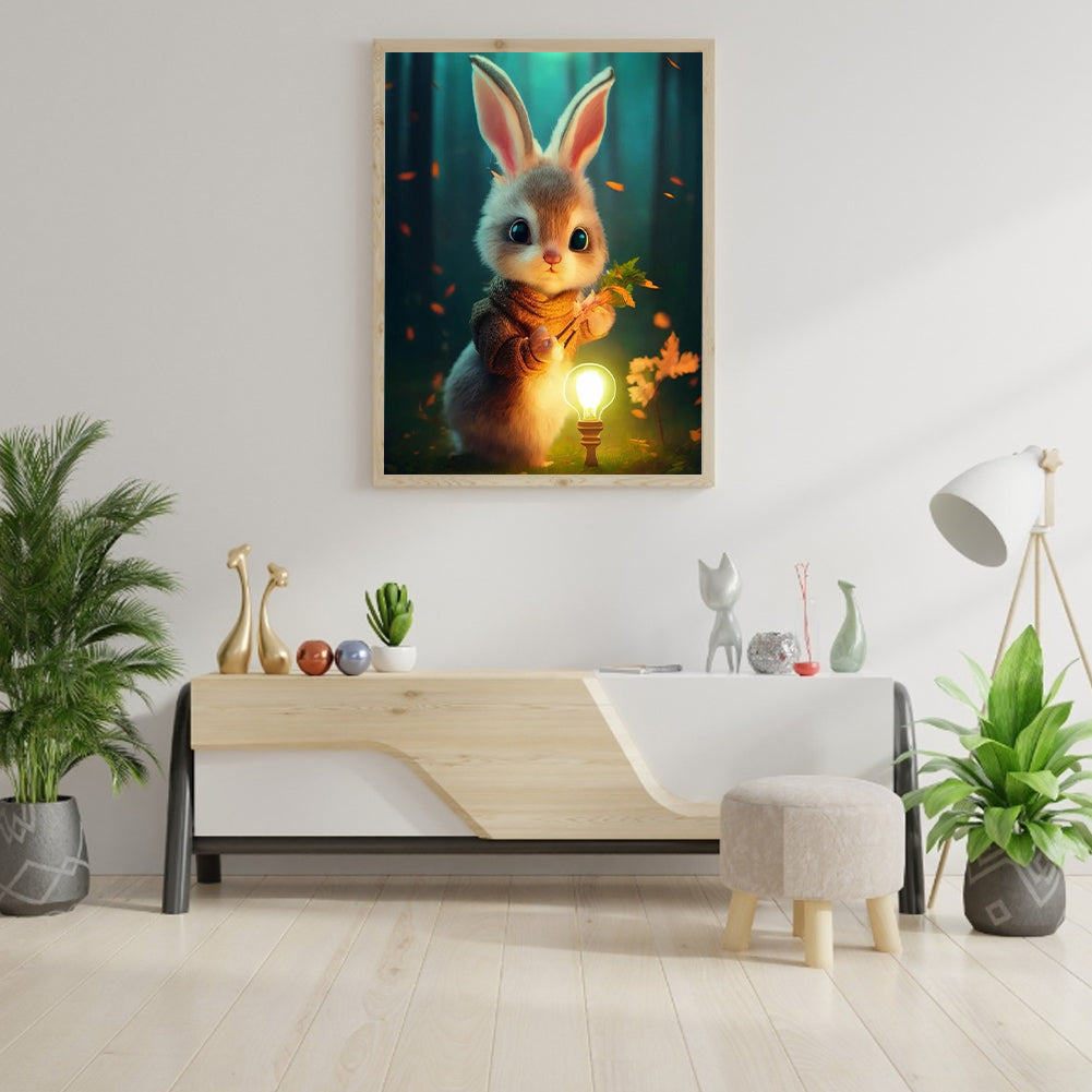 Cute Bunny - Full Round Drill Diamond Painting 30*40CM
