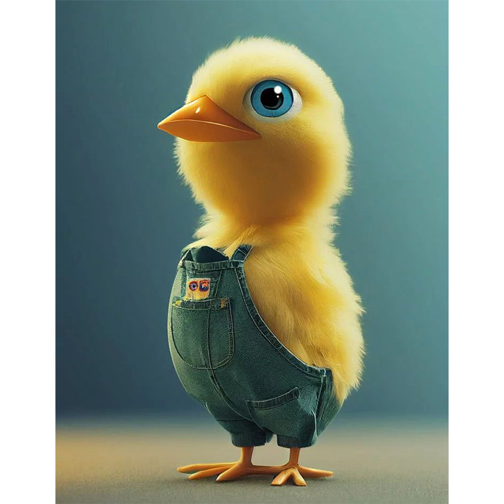 Cute Little Yellow Duck - Full Round Drill Diamond Painting 30*40CM
