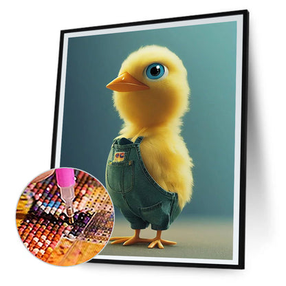 Cute Little Yellow Duck - Full Round Drill Diamond Painting 30*40CM