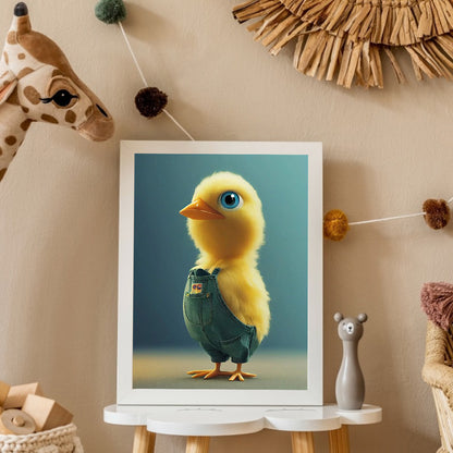 Cute Little Yellow Duck - Full Round Drill Diamond Painting 30*40CM