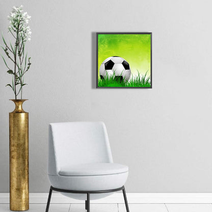 Grass Football - Full Round Drill Diamond Painting 30*30CM