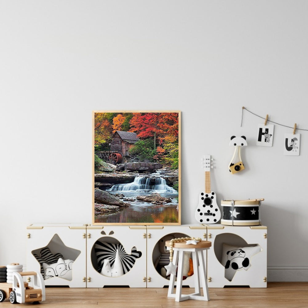 Running Water - Full Round Drill Diamond Painting 30*40CM