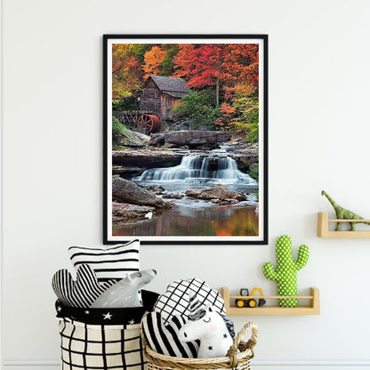 Running Water - Full Round Drill Diamond Painting 30*40CM