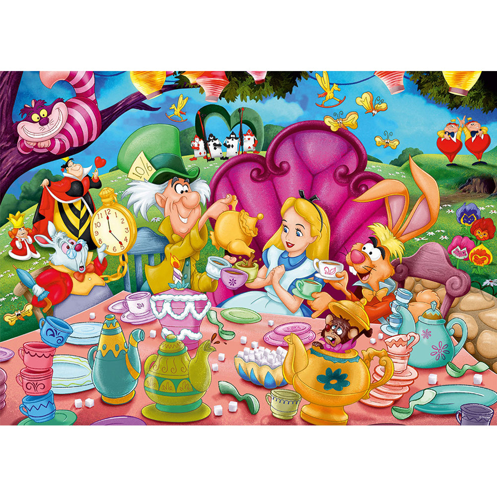 Alice In Wonderland - Full Round Drill Diamond Painting 40*30CM