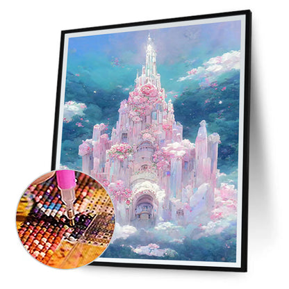 Rose Castle - Full Round Drill Diamond Painting 40*50CM