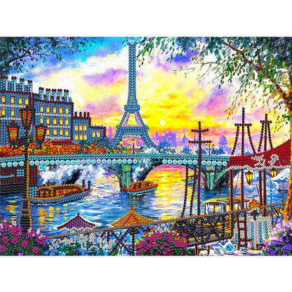 Eiffel Tower - Special Shaped Drill Diamond Painting 40*30CM