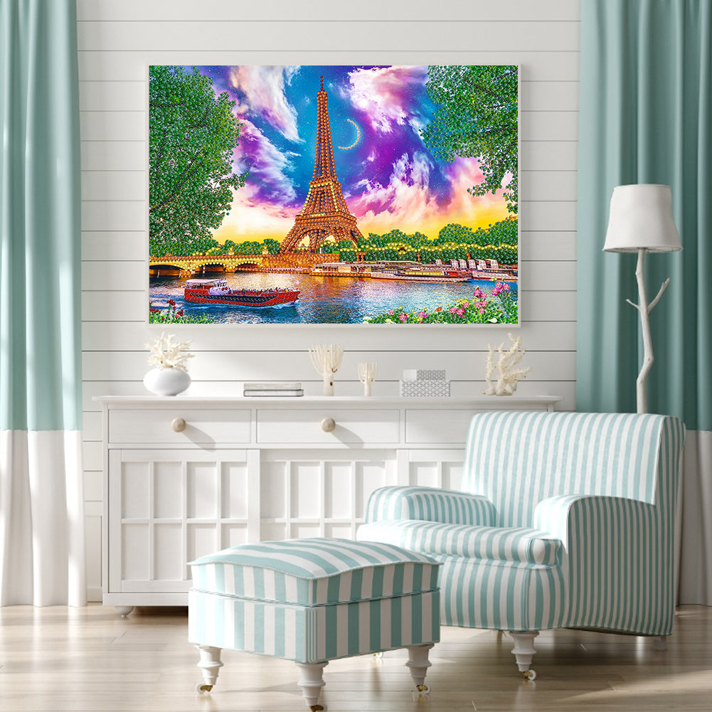 Eiffel Tower - Special Shaped Drill Diamond Painting 40*30CM