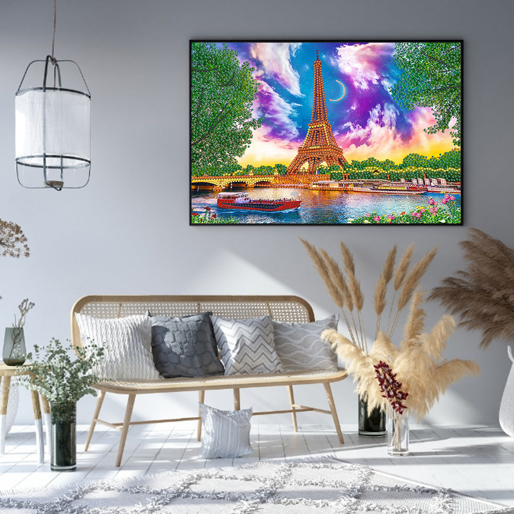 Eiffel Tower - Special Shaped Drill Diamond Painting 40*30CM