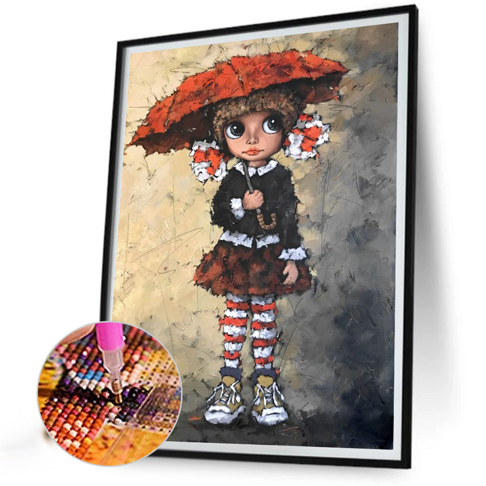 Artist Gunning Alexander Little Girl - Full Round Drill Diamond Painting 30*40CM