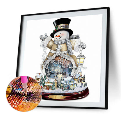 Christmas Snowman - Full Round Drill Diamond Painting 30*30CM