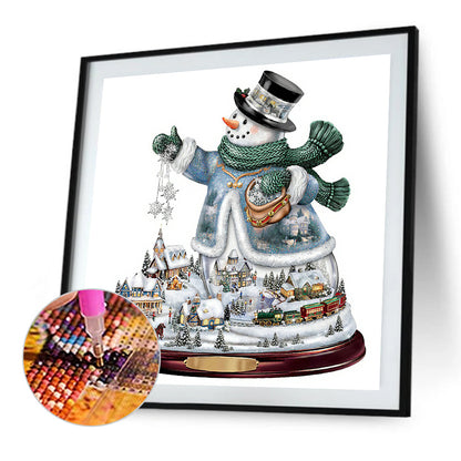 Christmas Snowman - Full Round Drill Diamond Painting 30*30CM