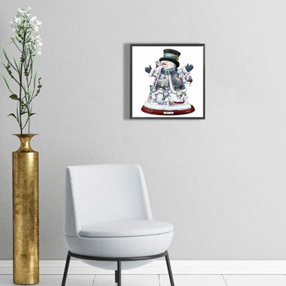 Christmas Snowman - Full Round Drill Diamond Painting 30*30CM