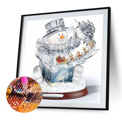 Christmas Snowman - Full Round Drill Diamond Painting 30*30CM